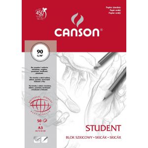 Blok szkicownik Canson Student A3/50/90g